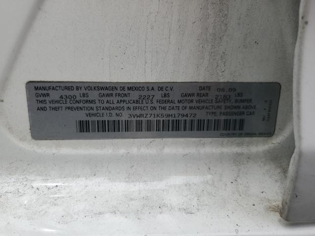 2009 Volkswagen Jetta Se VIN: 3VWRZ71K59M179472 Lot: 54389694