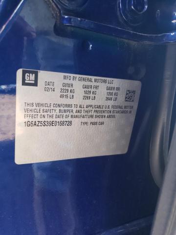 2014 Cadillac Cts Premium Collection VIN: 1G6AZ5S39E0168728 Lot: 53070534