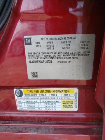 2010 Chevrolet Malibu 2Lt VIN: 1G1ZD5E77AF124935 Lot: 56091134