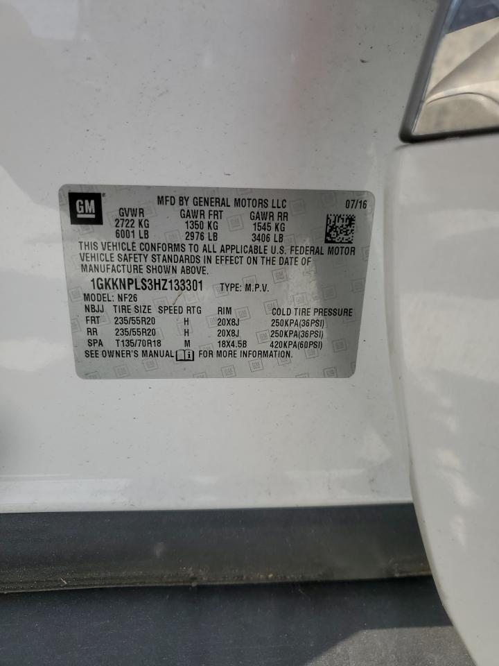 1GKKNPLS3HZ133301 2017 GMC Acadia Denali