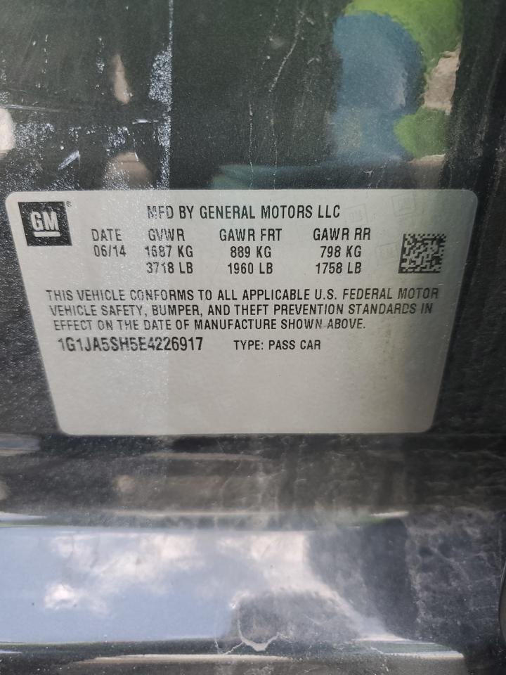 1G1JA5SH5E4226917 2014 Chevrolet Sonic Ls