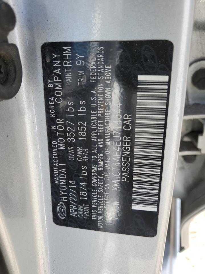 KMHCT4AE4EU714344 2014 Hyundai Accent Gls