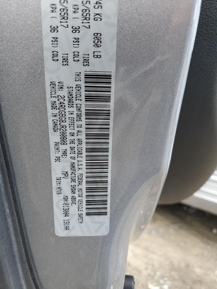 2C4RDGBG8JR200808 2018 Dodge Grand Caravan Se