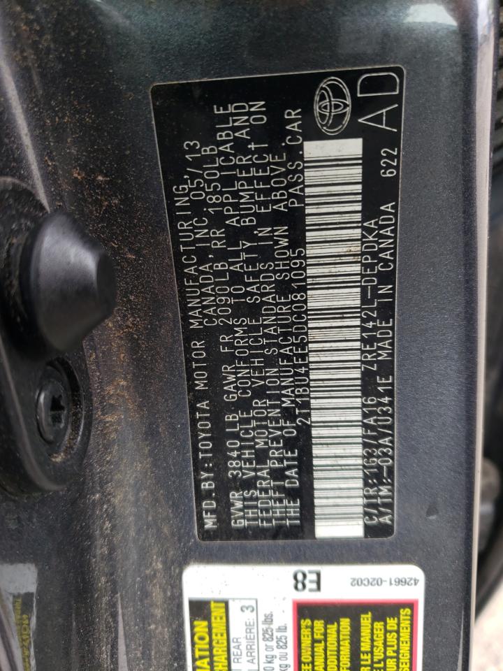 2T1BU4EE5DC081095 2013 Toyota Corolla Base