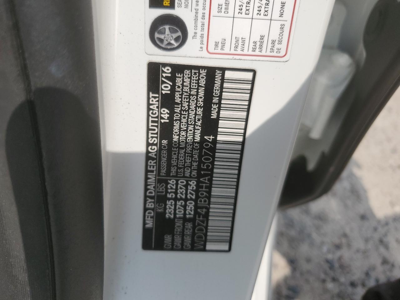 WDDZF4JB9HA150794 2017 Mercedes-Benz E 300