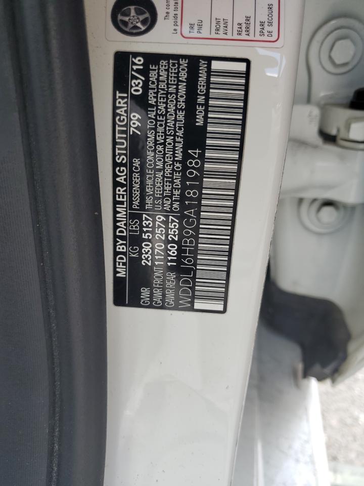 WDDLJ6HB9GA181984 2016 Mercedes-Benz Cls 400 4Matic