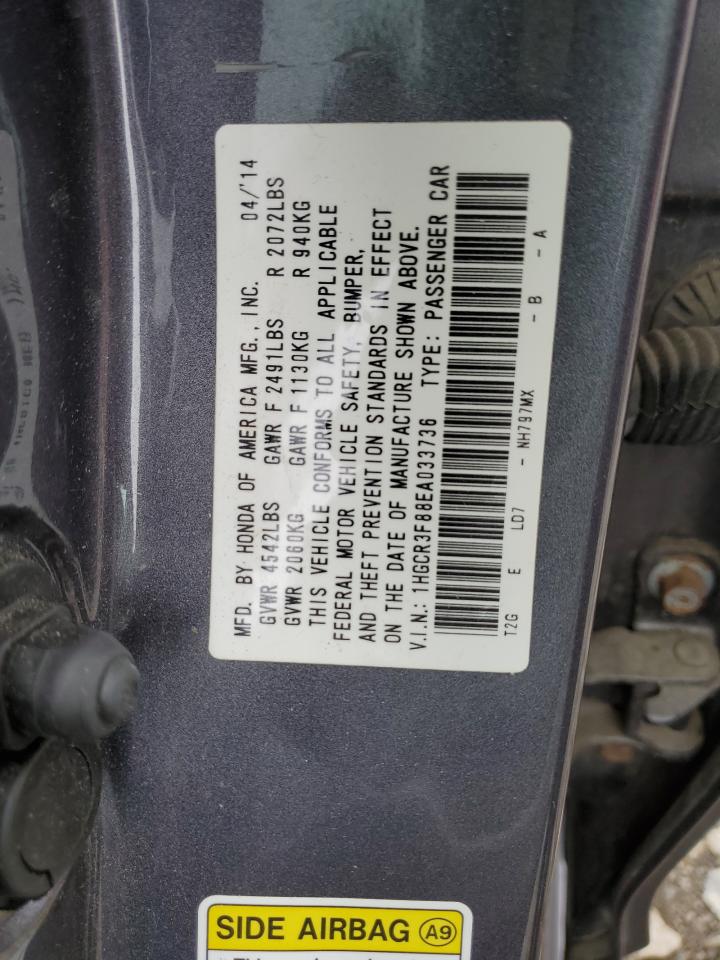 1HGCR3F88EA033736 2014 Honda Accord Exl