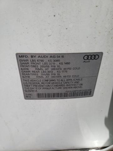 2015 Audi Q7 Premium Plus VIN: WA1LGBFE0FD022406 Lot: 57200984