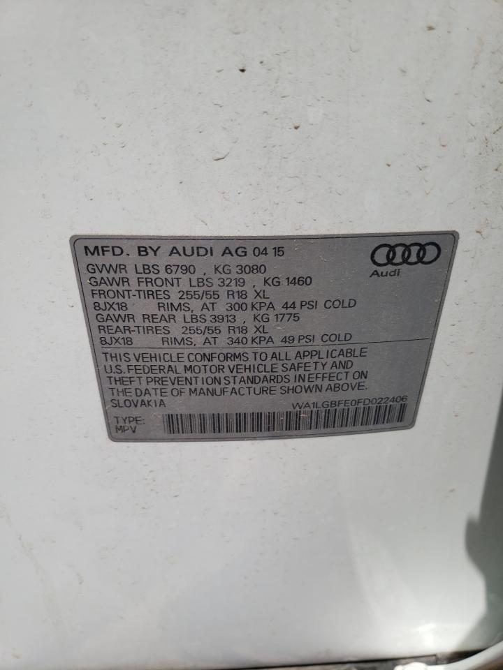 WA1LGBFE0FD022406 2015 Audi Q7 Premium Plus