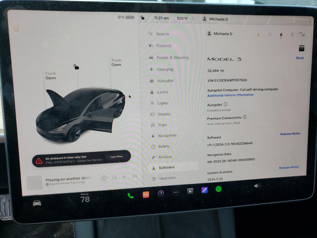 5YJ3E1EA9PF557930 2023 Tesla Model 3