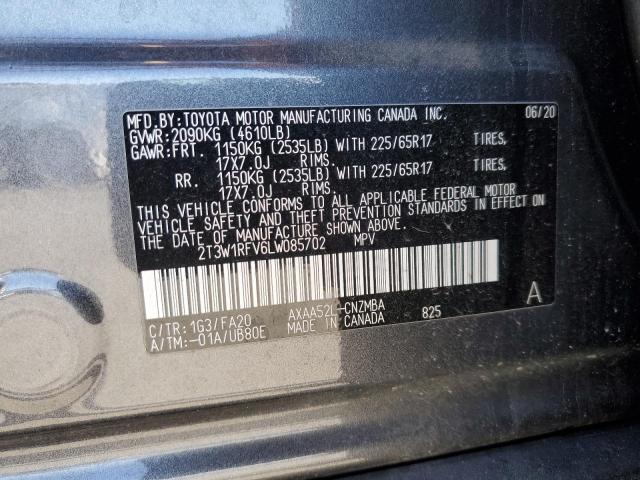 2020 Toyota Rav4 Xle VIN: 2T3W1RFV6LW085702 Lot: 54441474