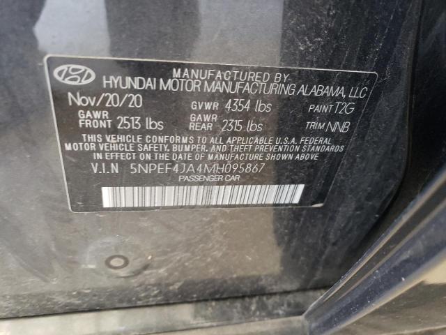2021 Hyundai Sonata Sel VIN: 5NPEF4JA4MH095867 Lot: 56331004