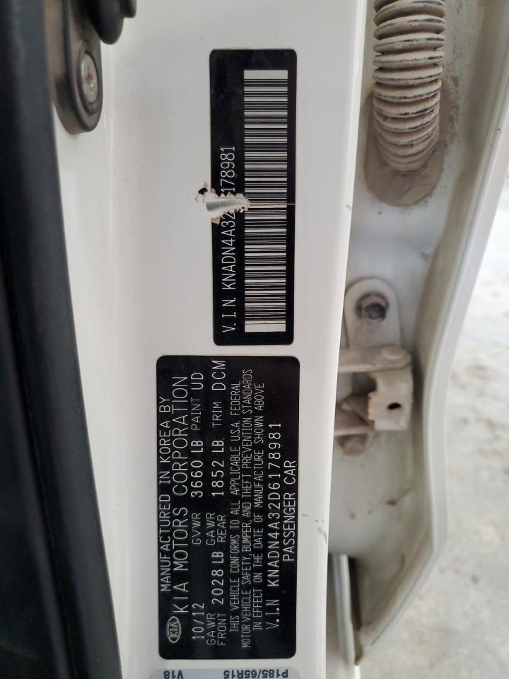 KNADN4A32D6178981 2013 Kia Rio Ex