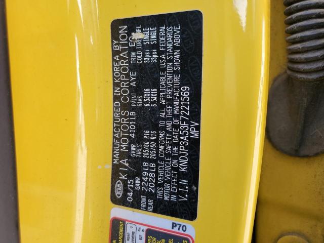 2015 Kia Soul + VIN: KNDJP3A53F7221569 Lot: 54617164