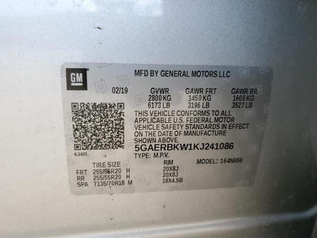 2019 Buick Enclave Essence VIN: 5GAERBKW1KJ241086 Lot: 56448044