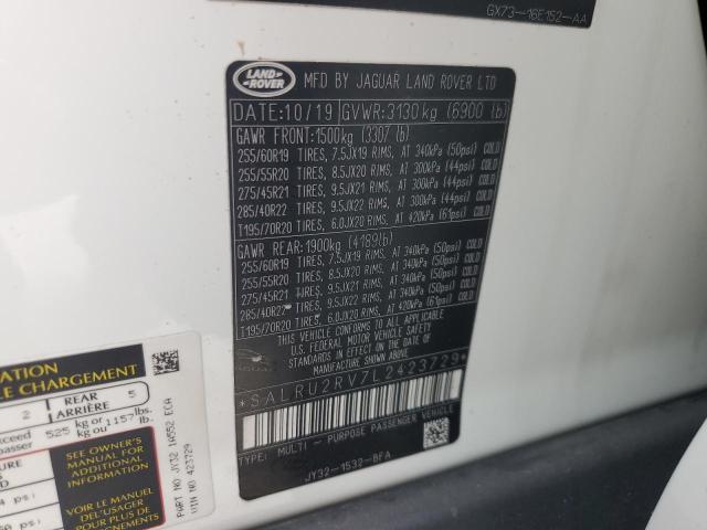 2020 LAND ROVER DISCOVERY - SALRU2RV7L2423729