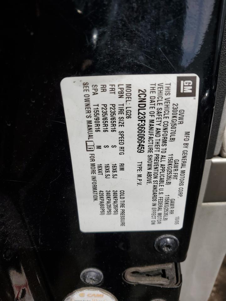 2CNDL23F366066459 2006 Chevrolet Equinox Ls