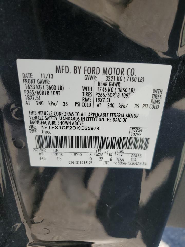 1FTFX1CF2DKG25974 2013 Ford F150 Super Cab