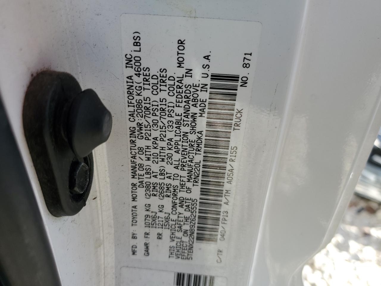 5TENX22N89Z625555 2009 Toyota Tacoma