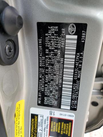 2016 Toyota Avalon Xle VIN: 4T1BK1EB9GU207486 Lot: 55817974