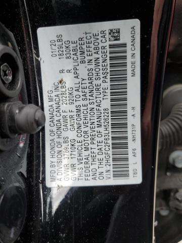 2020 Honda Civic Lx VIN: 2HGFC2F63LH526228 Lot: 54235474