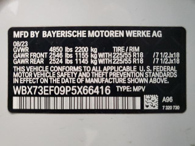 WBX73EF09P5X66416 BMW X1 XDRIVE2 13