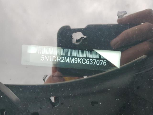 2019 Nissan Pathfinder S VIN: 5N1DR2MM9KC637076 Lot: 53758294