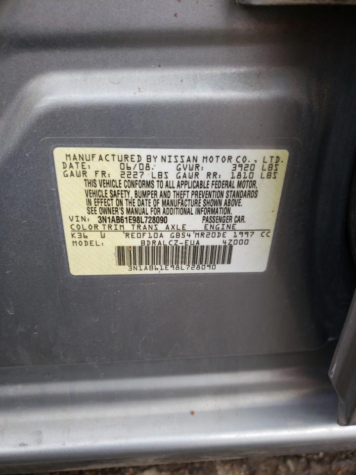 3N1AB61E98L728090 2008 Nissan Sentra 2.0