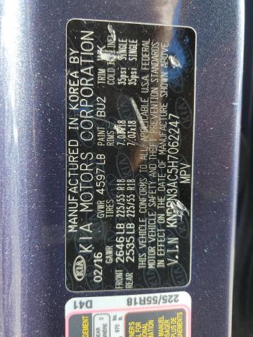 2017 Kia Sportage Ex VIN: KNDPN3AC5H7062247 Lot: 56691854