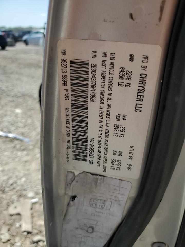 2B3KA43G78H143820 2008 Dodge Charger