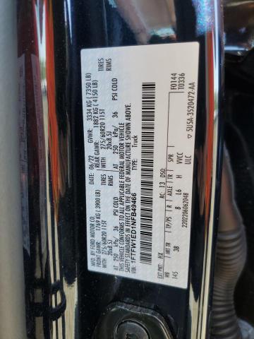 2022 Ford F150 Supercrew VIN: 1FTFW1ED1NFB49466 Lot: 53700394