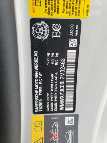 2020 MINI COOPER SE WMWXP3C08L2M32462