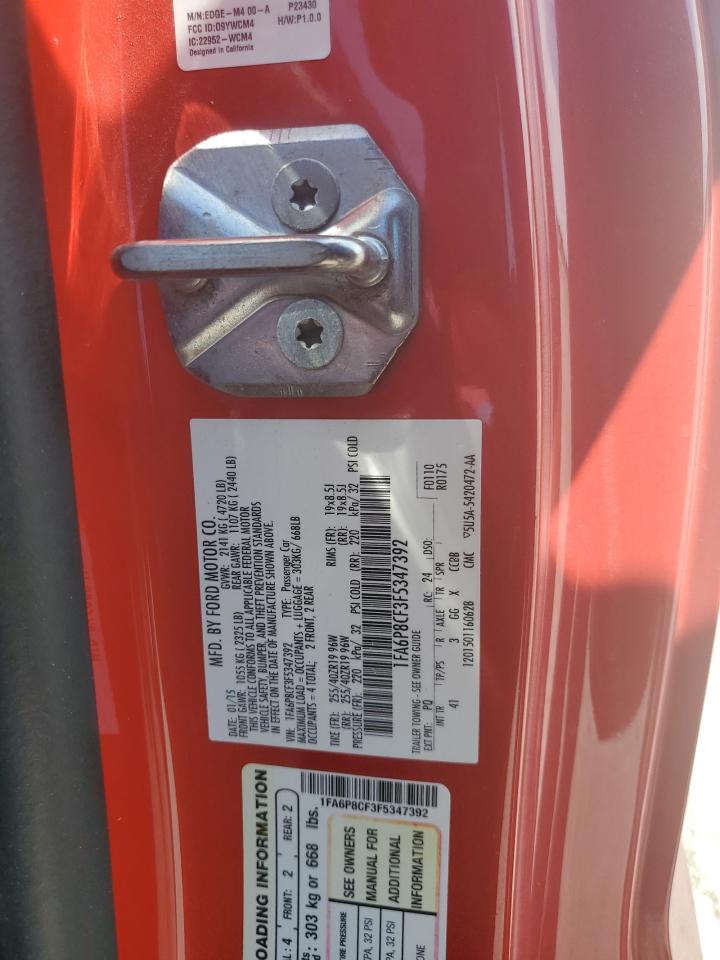 1FA6P8CF3F5347392 2015 Ford Mustang Gt