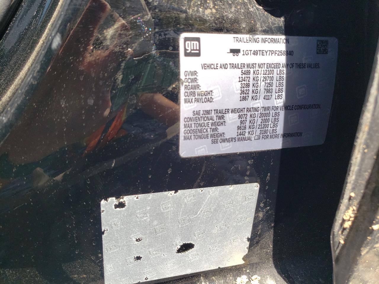 1GT49TEY7PF258840 2023 GMC Sierra K3500 Sle