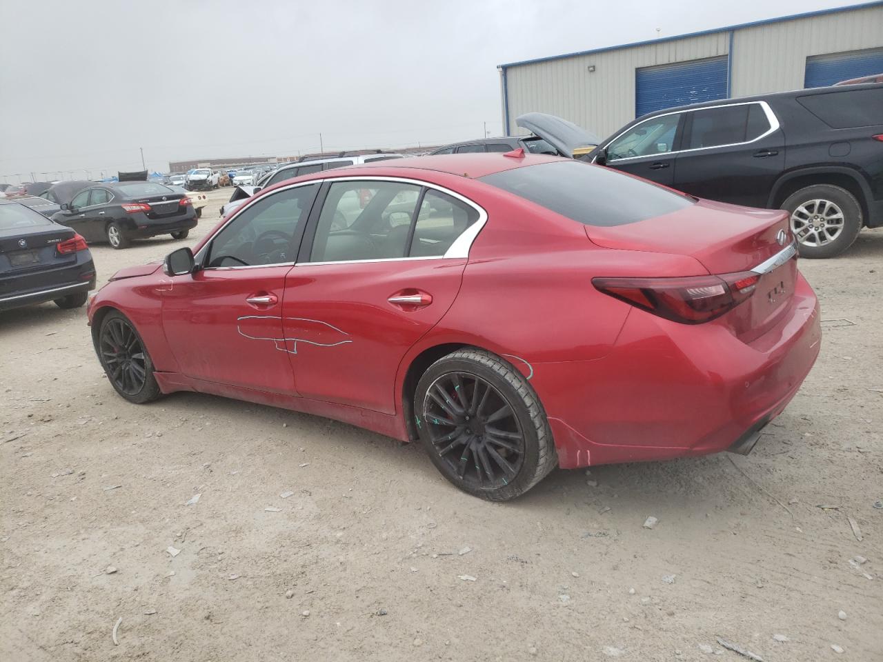 JN1FV7AP0JM460742 2018 Infiniti Q50 Red Sport 400