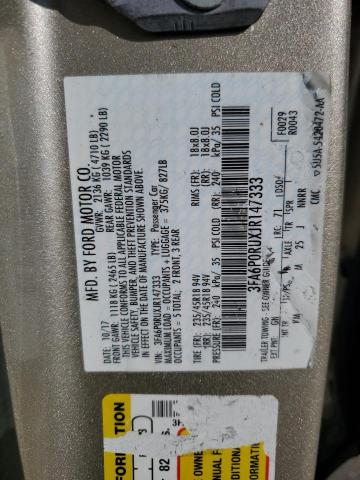 VIN 3FA6P0RUXJR147333 2018 Ford Fusion, Titanium/Pl... no.12