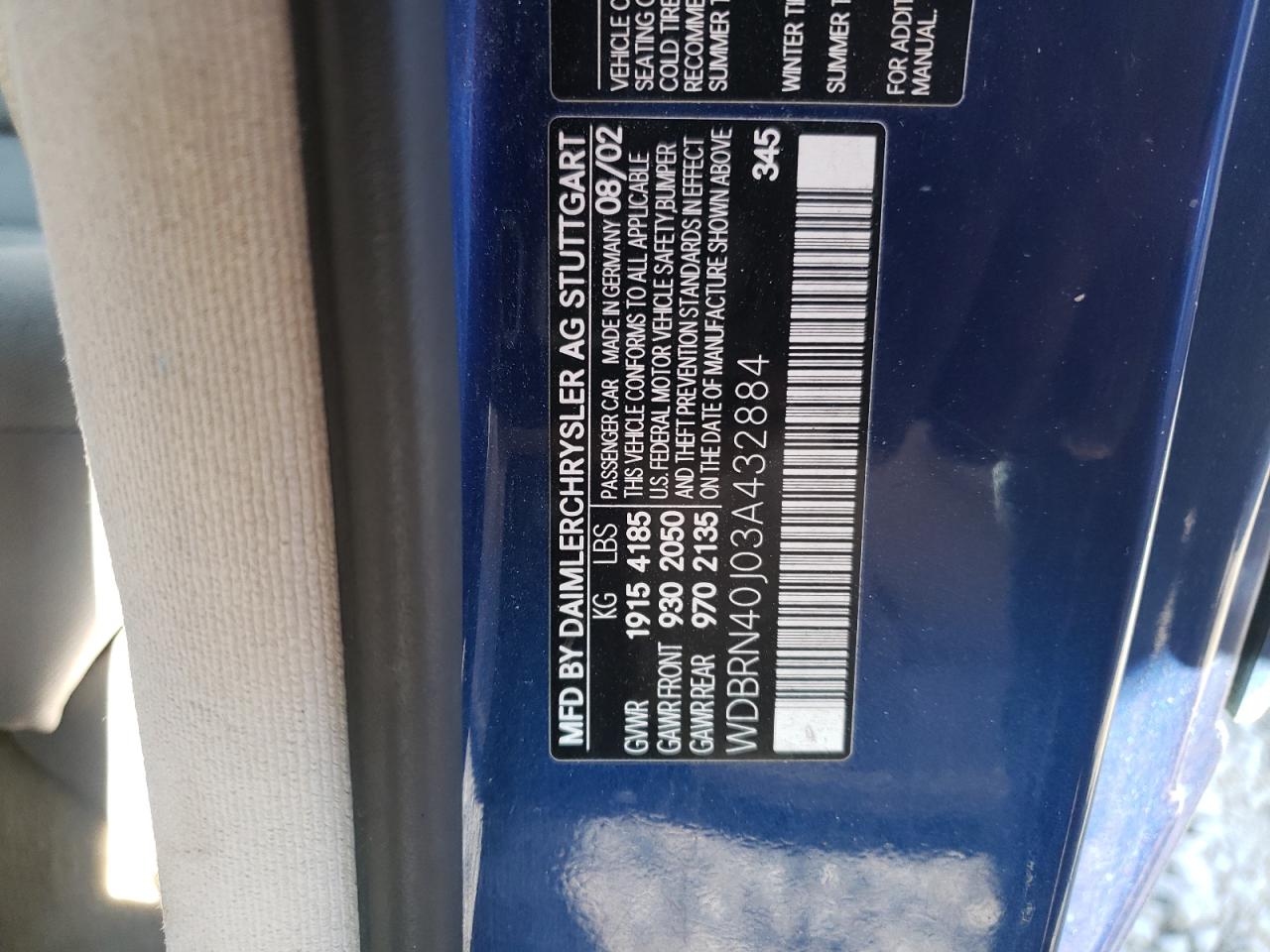 WDBRN40J03A432884 2003 Mercedes-Benz C 230K Sport Coupe