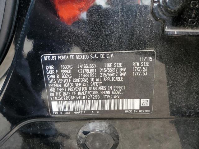 2016 Honda Hr-V Ex VIN: 3CZRU6H54GM727299 Lot: 55087284