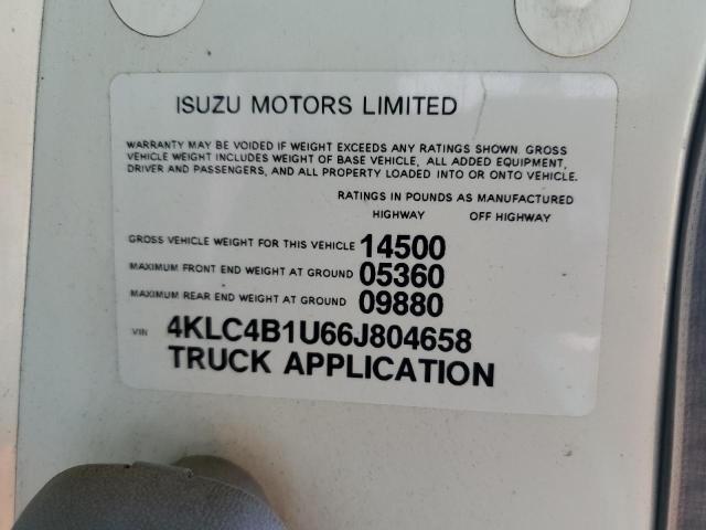 2006 Isuzu Npr VIN: 4KLC4B1U66J804658 Lot: 56400314