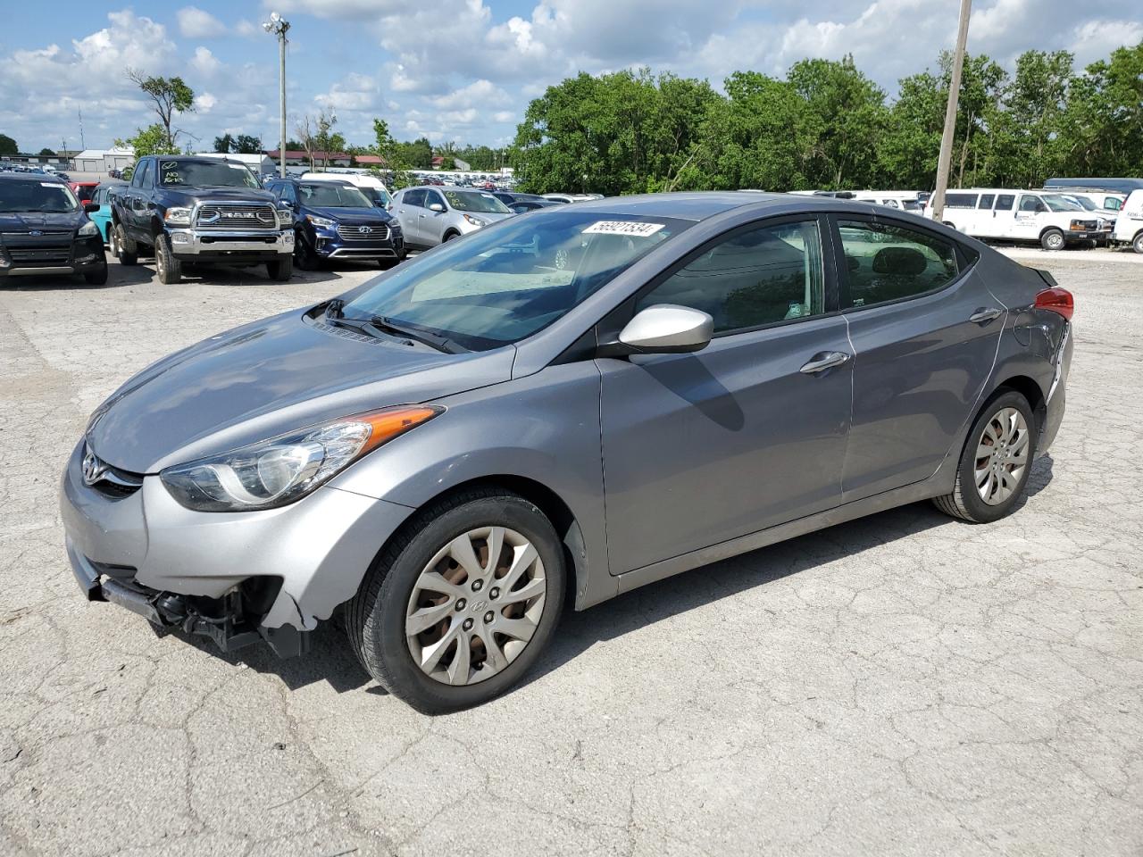 KMHDH4AEXCU448556 2012 Hyundai Elantra Gls