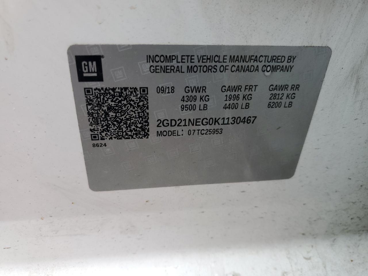 2GD21NEG0K1130467 2019 GMC Sierra C2500 Heavy Duty