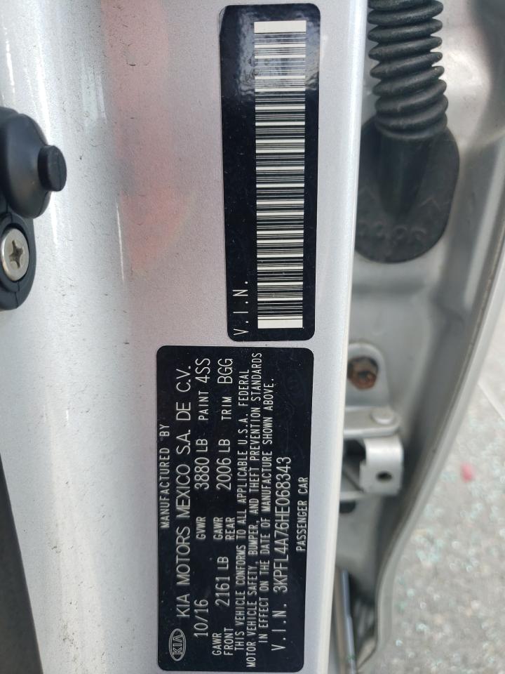 3KPFL4A76HE068343 2017 Kia Forte Lx