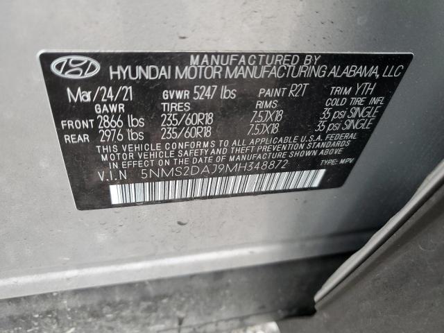 5NMS2DAJ9MH348872 2021 HYUNDAI SANTA FE - Image 14