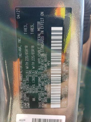 2021 Toyota Highlander Xle VIN: 5TDGZRBH4MS543107 Lot: 52560244