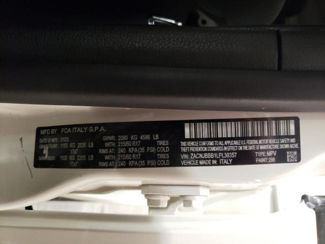 2020 Jeep Renegade Latitude VIN: ZACNJBBB1LPL39357 Lot: 54258424