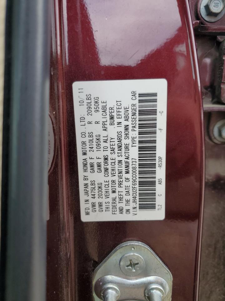 JH4CU2F69CC008737 2012 Acura Tsx Tech