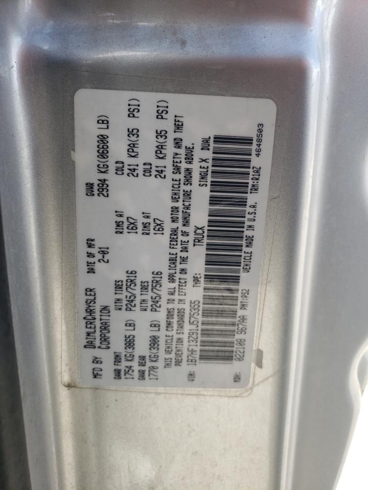 1B7HF13Z91J575355 2001 Dodge Ram 1500