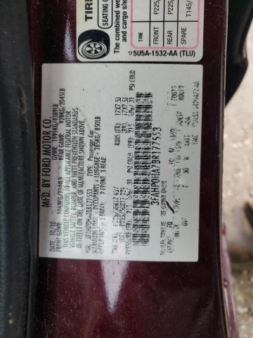 2011 Ford Fusion Se VIN: 3FAHP0HA7BR177553 Lot: 54651974