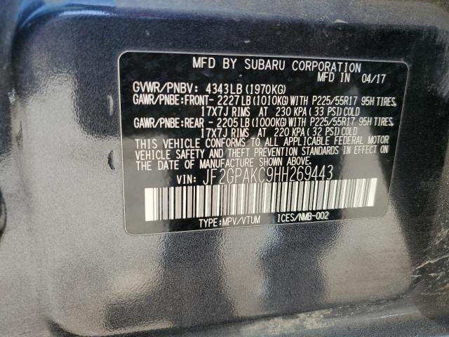 2017 SUBARU CROSSTREK - JF2GPAKC9HH269443