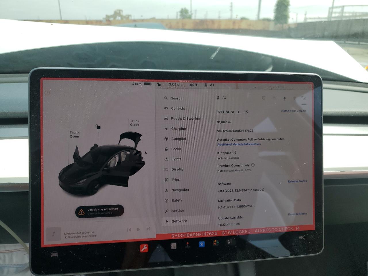 5YJ3E1EA9NF147626 2022 Tesla Model 3